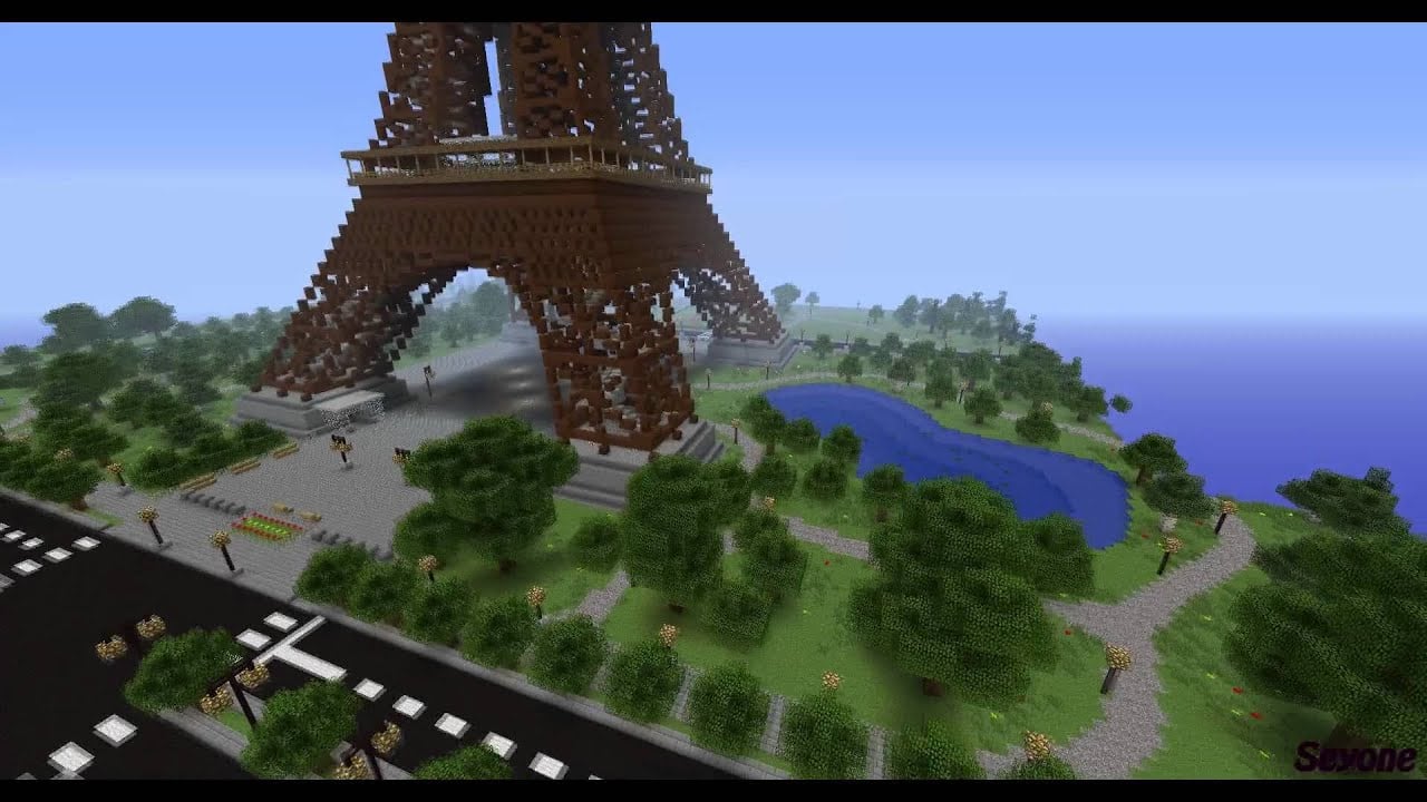 Minecraft Eiffel Tower