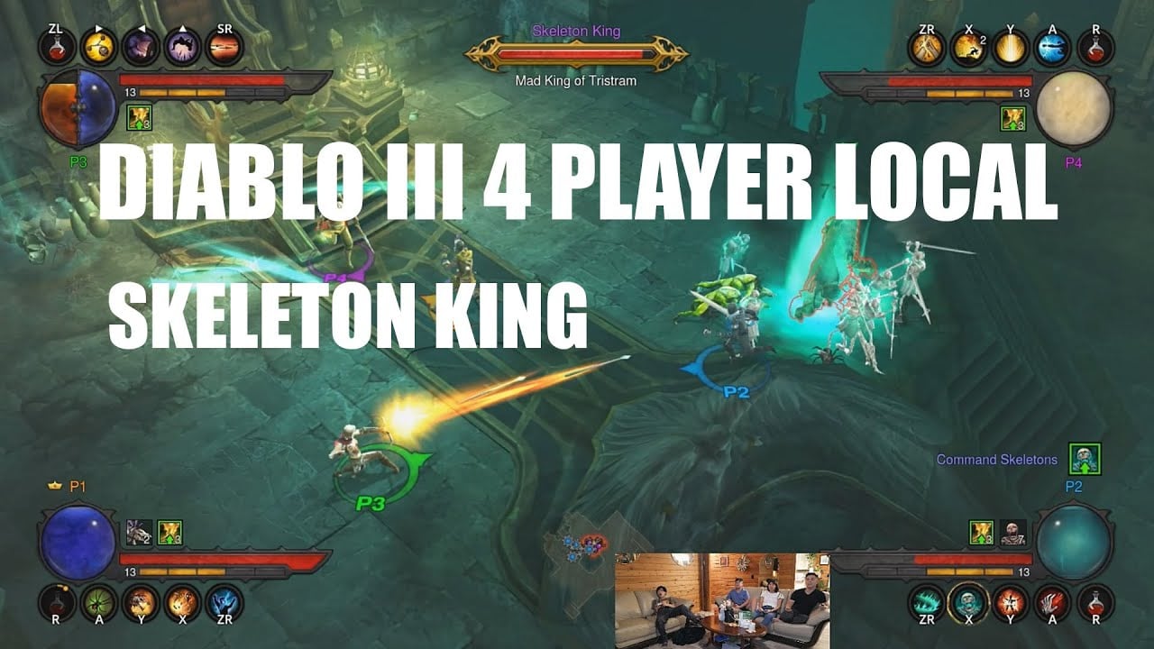 DIABLO III SWITCH 4 Player Local Couch Co-Cop - Act 1 Skeleton King #diablo3 #gaming #familyfun