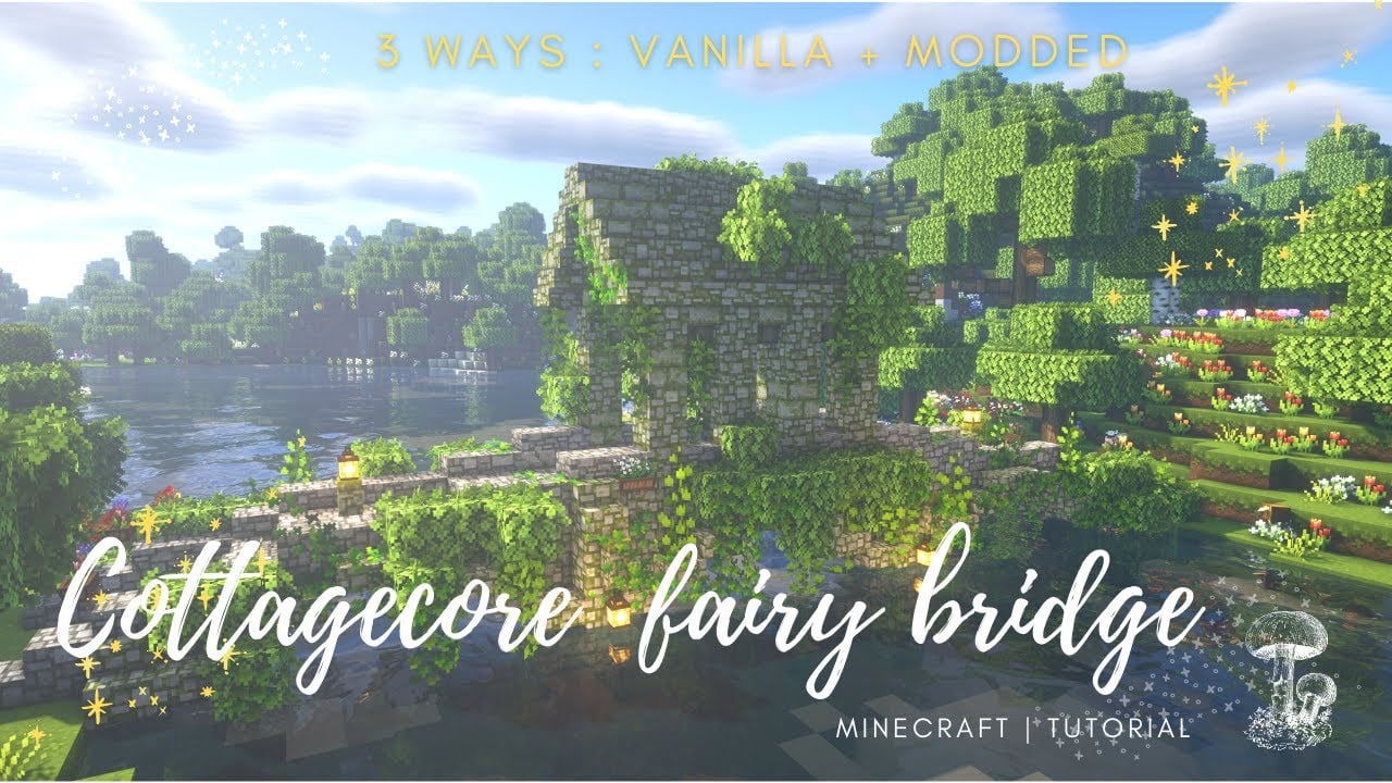 Fairy Bridge Tutorial 🧚✨ | Cottagecore Minecraft | Aesthetic