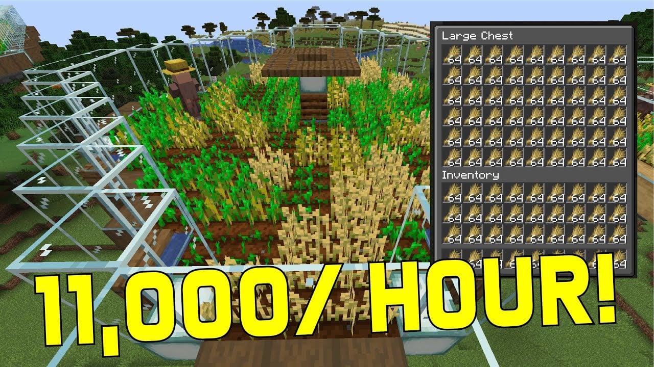 Automatic Wheat Farm Minecraft 1.18/ 1.17 | Fully Auto Wheat Farm Tutorial