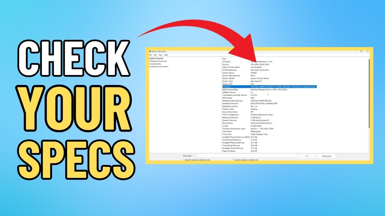 How to Check Your PC Specs in Windows (Super Quick)