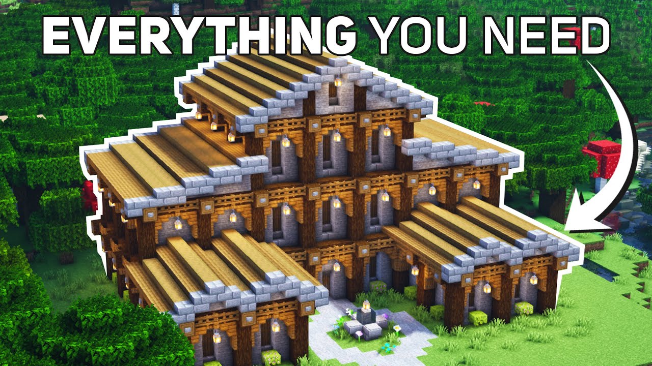 Minecraft: Ultimate Survival Base Tutorial (how to build 1.17)