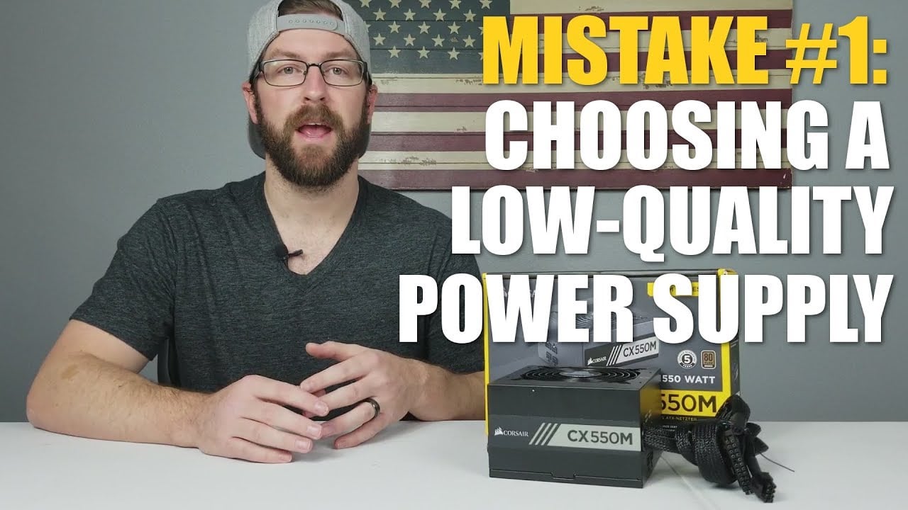 Common PC Building Mistake #1: Choosing A Cheap Low-Quality Power Supply