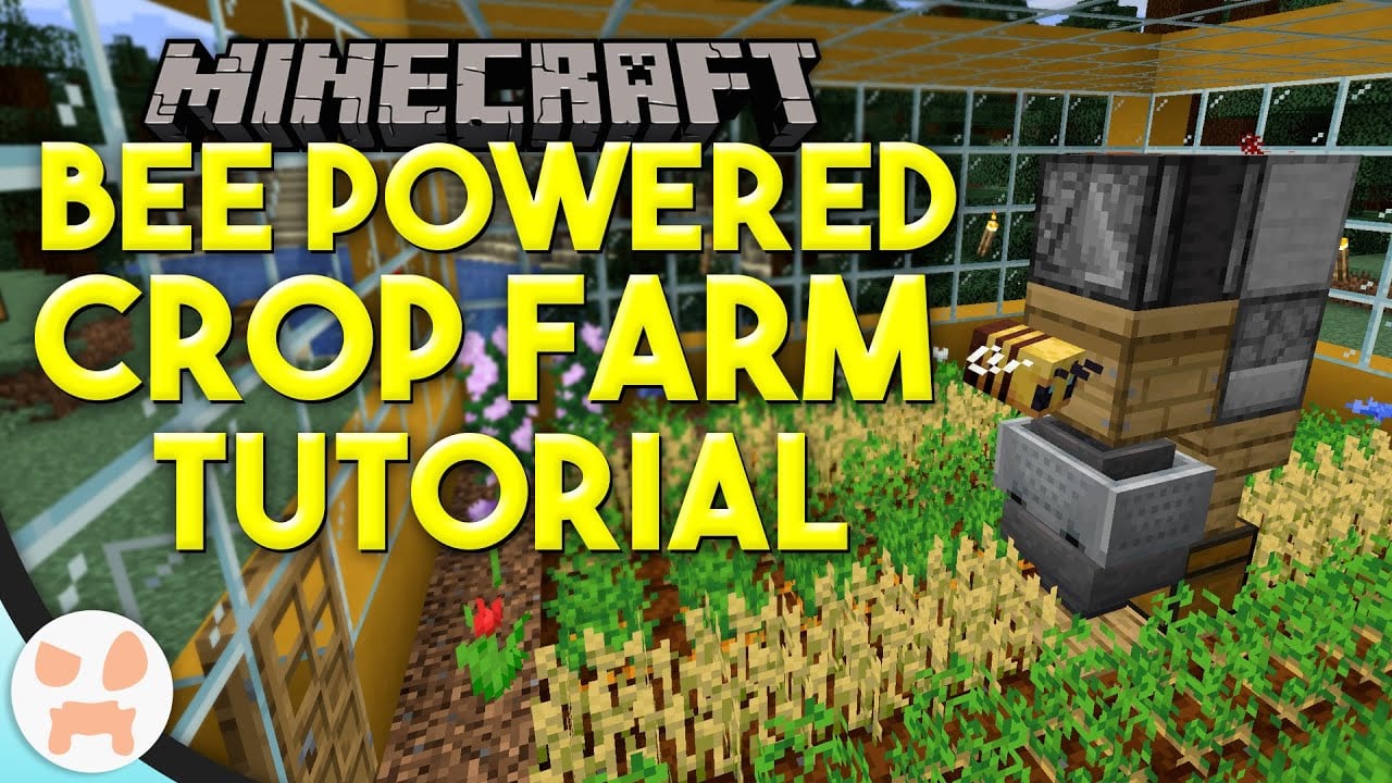 Bee Powered Crop Farm Tutorial! | Fastest Crop Growth, Honeycomb Farm