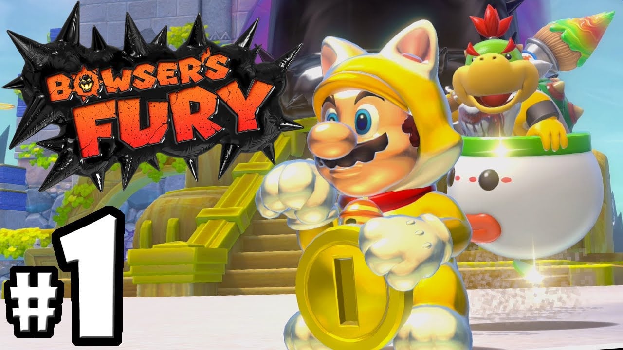 Bowser's Fury: 2 Player Co-Op! - Gameplay Walkthrough PART 1 (Super Mario 3D World Nintendo Switch)