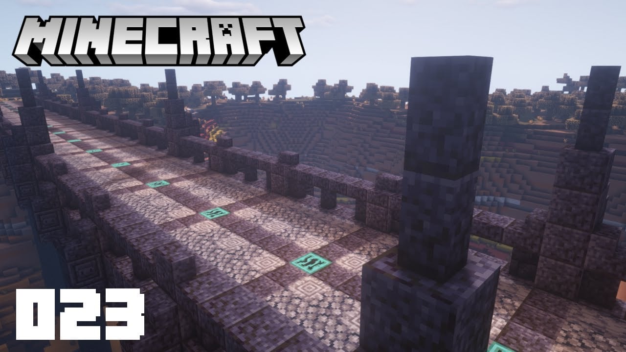 Minecraft 1.16.1 Survival Let's Play #23 - Blackstone Bridge