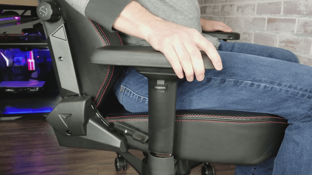 SecretLab Titan Arm Rest Pushed Back