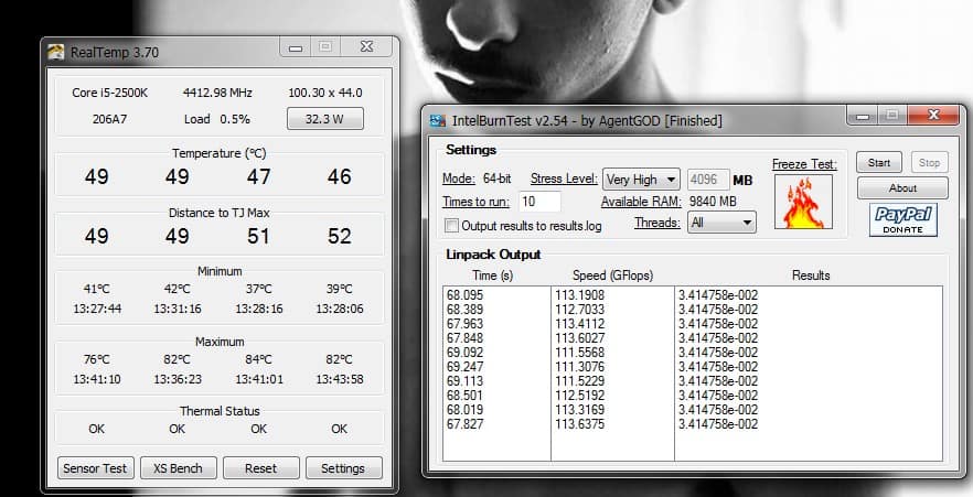 cpu stress test temp monitor