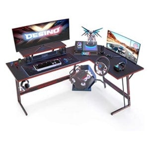 DESINO L Shaped Gaming Desk Computer Corner Desk