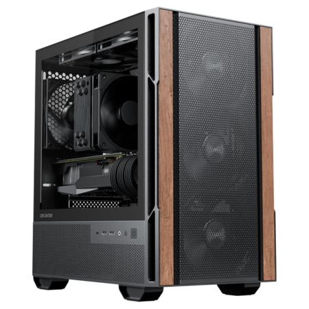 Okinos Genuine Walnut Wood Micro ATX Case