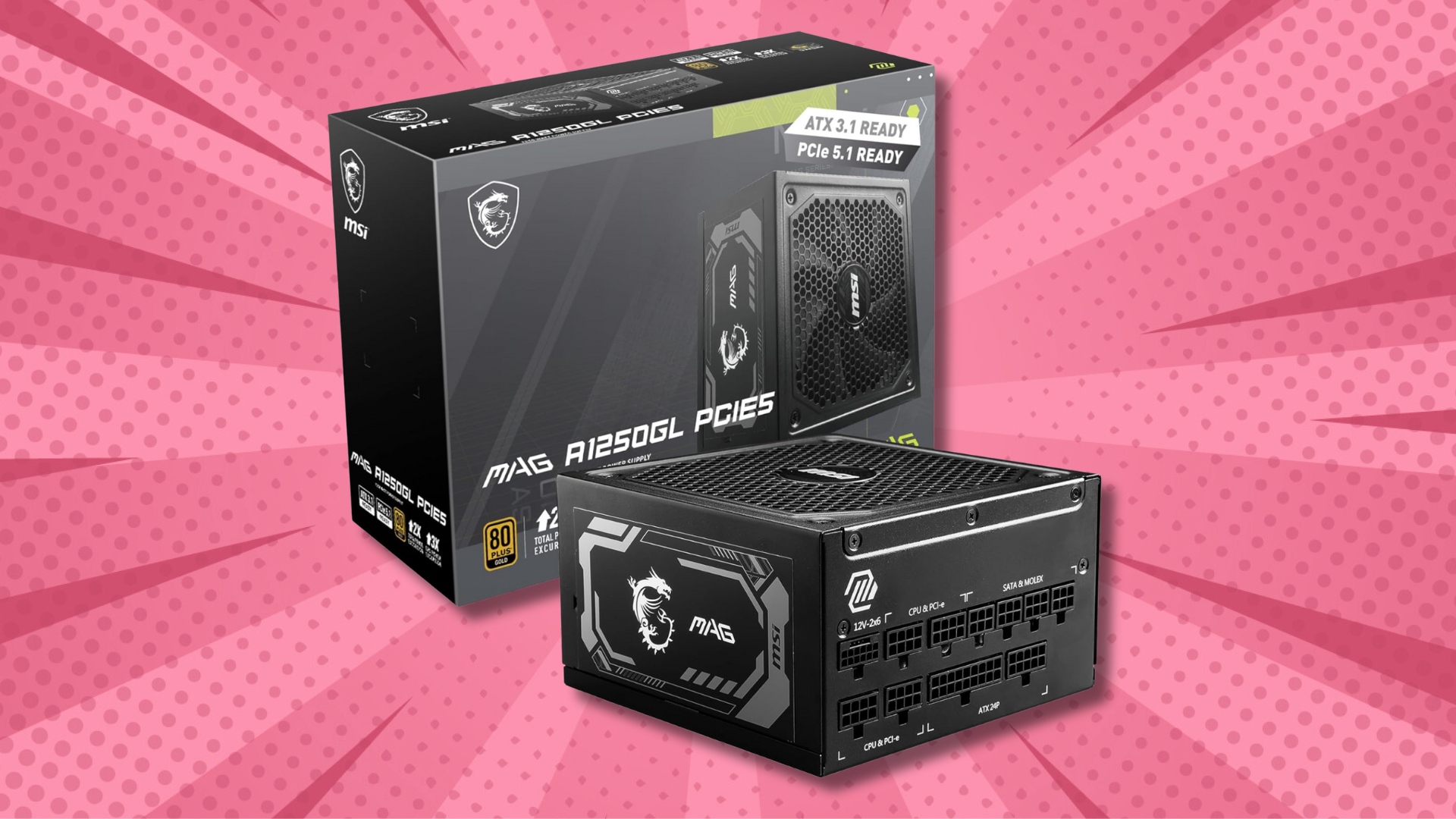 This MSI 1250W Gold-rated power supply just got a 25% discount on Amazon
