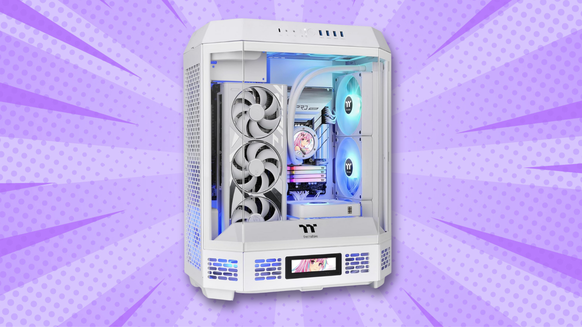 This white Thermaltake PC case is 21% off on Amazon for a limited time