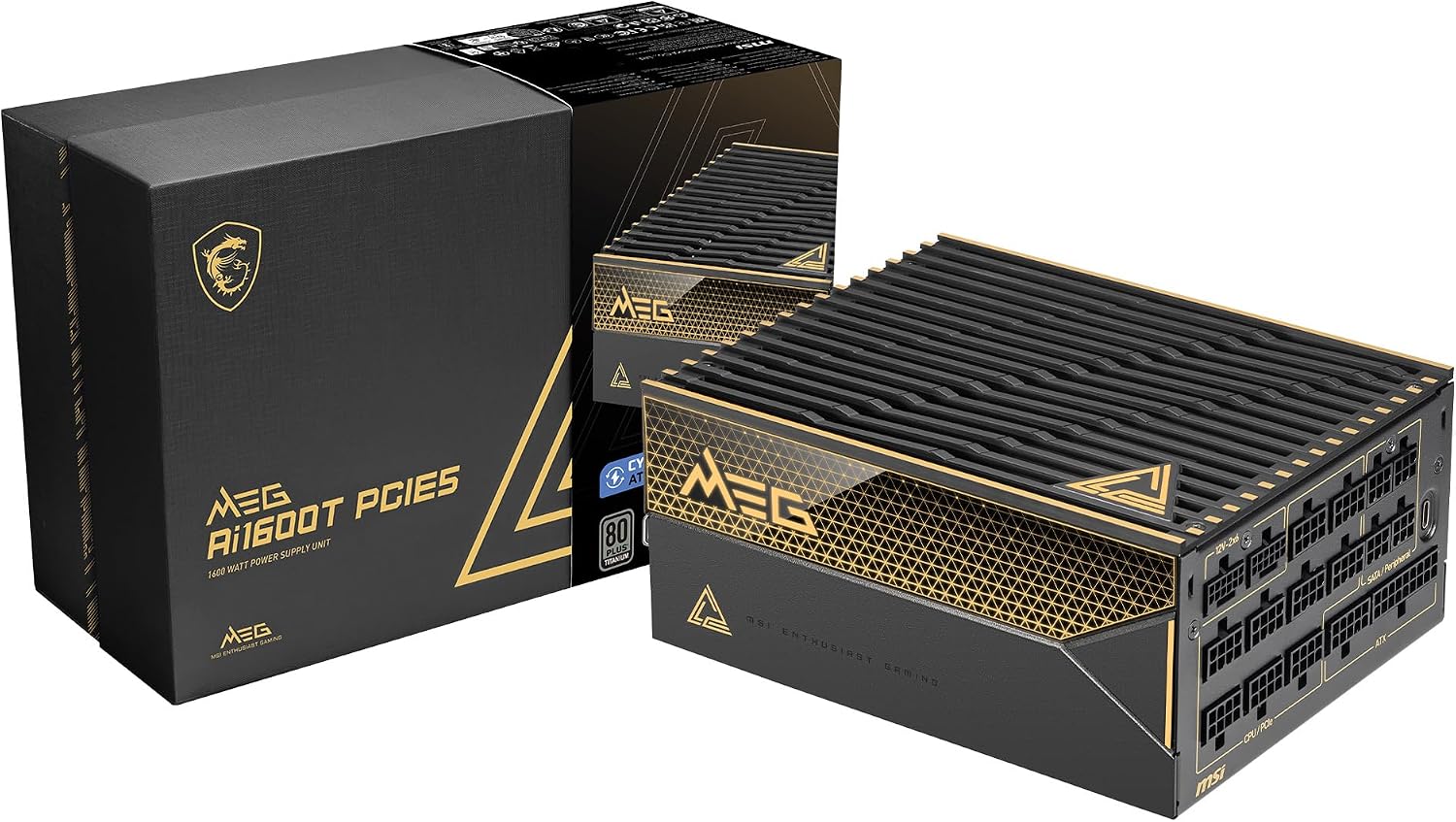 MSI MEG Ai1600T PCIE5, Fully Modular Gaming 1600W Power Supply