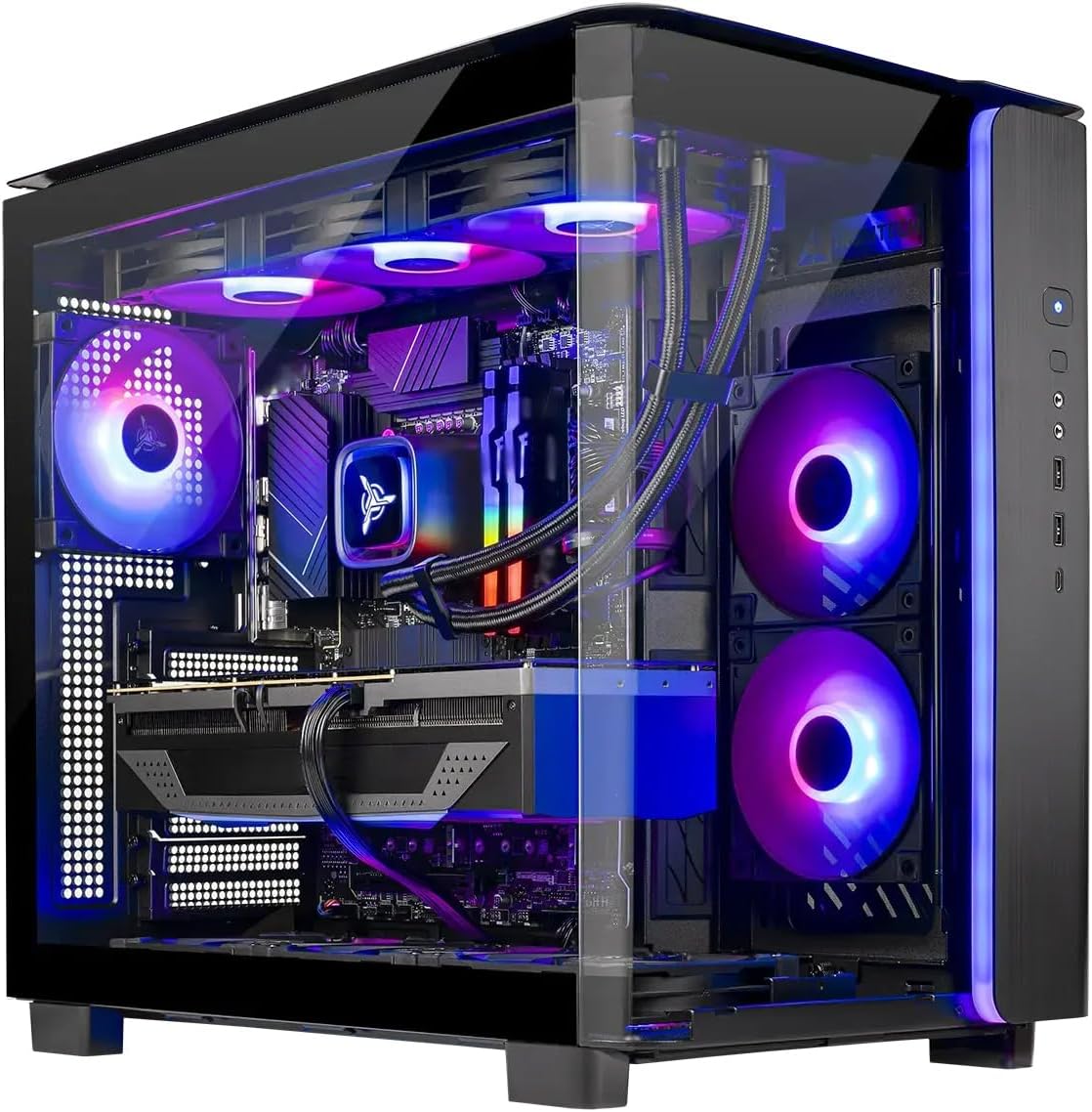 Skytech Gaming King 95 Desktop PC, Ryzen 7 9800X3D 4.7 GHz (5.2 GHz), NVIDIA RTX 5070 Ti 16GB, 2TB Gen4 NVMe SSD, 32GB DDR5 RAM 6000 RGB, 850W Gold PSU
