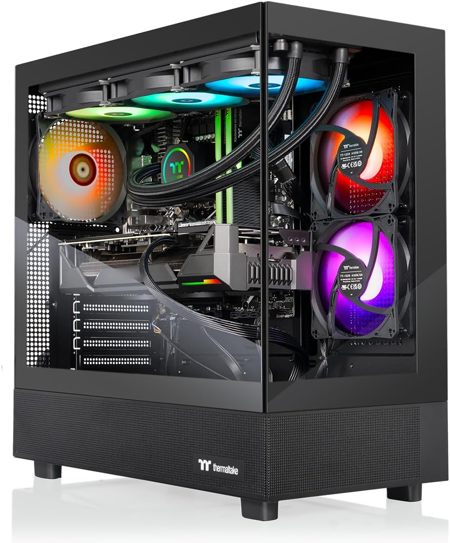 Thermaltake LCGS View 9897X-270 Gaming Desktop - AMD Ryzen™ 7 9800X3D, 32GB 6400MTs DDR5 RGB Memory, AMD Radeon™ RX 9070 XT, 2TB NVMe M.2