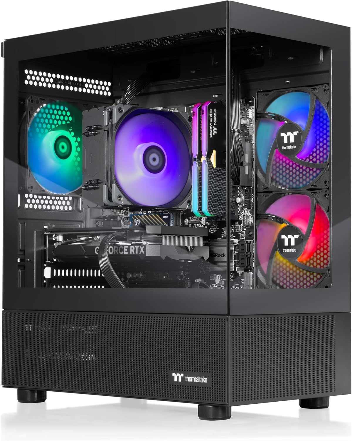 Thermaltake LCGS View i1470-170 Gaming Desktop - Intel Core™ i7-14700F, ToughRam 32GB DDR5 6000MTs RGB Memory, NVIDIA® GeForce RTX™ 5070, 1TB NVMe M.2