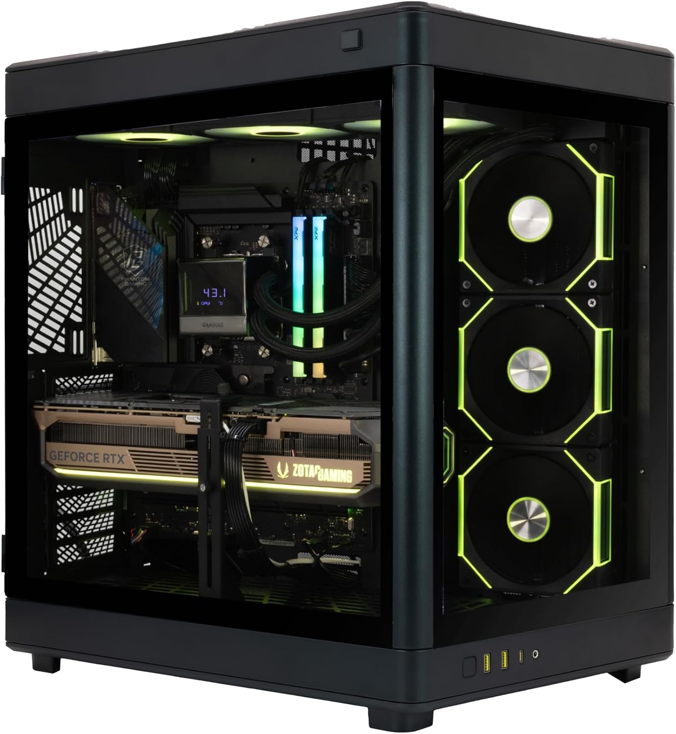 ZOTAC MEK Gaming PC Desktop, NVIDIA GeForce RTX 5090 32GB GDDR7, AMD Ryzen 7 9800X3D Up to 5.2GHz, 32GB DDR5, 2TB NVMe SSD, 1200W 80+ Gold PSU